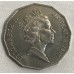 AUSTRALIA 1997 . FIFTY 50 CENTS COIN . COAT OF ARMS
